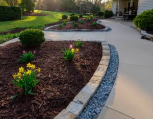 Spring landscaping Greenville SC preparation for luxury estates with sustainable garden transitions near me.