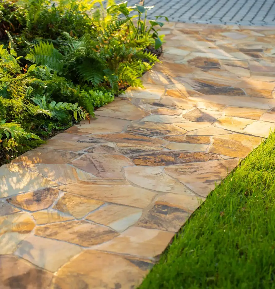 Hardscaping services in Greenville SC with durable patios and retaining walls for refined outdoor spaces